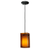 Meyda Tiffany 5" Square Quadrato Amber Mini Pendant Medium Amber
