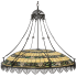 Meyda Tiffany Shell and Ribbon 8 Light 43" Wide Pendant Timeless Bronze