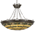Meyda Tiffany Shell and Ribbon 8 Light 48" Wide Pendant Timeless Bronze