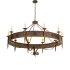 Meyda Tiffany Calandra 10 Light 66" Wide Taper Candle Style Chandelier Timeless Bronze