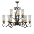 Meyda Tiffany Wallis 10 Light 21" Wide Taper Candle Style Chandelier Custom