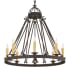 Meyda Tiffany Lakeshore 36" Wide Taper Candle Style Chandelier Antique Iron Gate