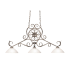Meyda Tiffany Christabel 3 Light 54" Wide Linear Pendant N/A