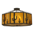 Meyda Tiffany Southwest 8 Light 28" Wide Semi-Flush Drum Ceiling Fixture Timeless Bronze
