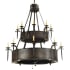 Meyda Tiffany Costello 8 Light 51" Wide Taper Candle Style Chandelier Oil Rubbed Bronze