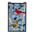 Meyda Tiffany Cardinal Morning Hand-Crafted 20"H X 12.75"W Stained Glass Window Antique Bronze