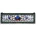 Meyda Tiffany Fairytale Transom Hand-Crafted 10"H X 33"W Stained Glass Window Antique Bronze