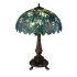 Meyda Tiffany Nightfall Wisteria 2 Light 26" Tall Hand-Crafted Table Lamp with Stained Glass Mahogany Bronze