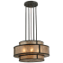 Meyda Tiffany Andreas II 6 Light 24" Wide Suspension Pendant Timeless Bronze