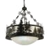 Meyda Tiffany Snowflake 3 Light 32" Wide Pendant Oil Rubbed Bronze