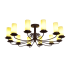 Meyda Tiffany Atria 12 Light 54" Wide Pillar Candle Style Chandelier Coffee Bean