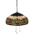 Meyda Tiffany Creole 3 Light 22" Wide Hand-Crafted Pendant with Stained Glass Mahogany Bronze