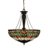 Meyda Tiffany Creole 3 Light 21.75" Wide Hand-Crafted Pendant with Stained Glass Mahogany Bronze