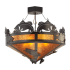 Meyda Tiffany Catch of the Day 4 Light 38" Wide Semi-Flush Ceiling Fixture Timeless Bronze