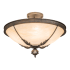 Meyda Tiffany Hoja 4 Light 30" Wide Semi-Flush Bowl Ceiling Fixture French Bronzed