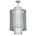 Meyda Tiffany Cilindro 4 Light 22" Wide Pendant Nickel