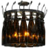 Meyda Tiffany Tuscan Vineyard 5 Light 20" Wide Drum Chandelier Timeless Bronze
