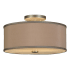 Meyda Tiffany Cilindro 2 Light 14" Wide Semi-Flush Drum Ceiling Fixture Nickel