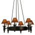 Meyda Tiffany Calais 6 Light 36" Wide Chandelier Mahogany Bronze