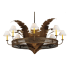 Meyda Tiffany Banana Bamboo 6 Light 59" Wide Chandelier Antique Rust / Cortez Gold