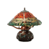 Meyda Tiffany Dragonfly 2 Light 16.5" Tall Hand-Crafted Table Lamp with Stained Glass Mahogany Bronze