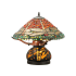 Meyda Tiffany Dragonfly 2 Light 16.5" Tall Hand-Crafted Table Lamp with Stained Glass Mahogany Bronze
