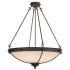 Meyda Tiffany Freya 6 Light 30" Wide Semi-Flush Bowl Ceiling Fixture Coffee Bean