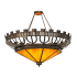 Meyda Tiffany Davis Street 12 Light 55" Wide Pendant Burnished Brass