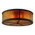 Meyda Tiffany Smythe Craftsman 4 Light 28" Wide Semi-Flush Drum Ceiling Fixture Oil Rubbed Bronze