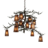 Meyda Tiffany Pine Branch Valley View 12 Light 54" Wide Chandelier Rust