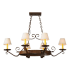 Meyda Tiffany Hand forged 6 Light 32" Wide Ring Chandelier N/A