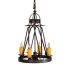 Meyda Tiffany Lakeshore 4 Light 19" Wide Taper Candle Multi Light Pendant N/A