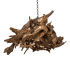 Meyda Tiffany Driftwood 38" Wide Abstract Pendant Natural Wood
