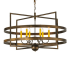 Meyda Tiffany Aldari 6 Light 36" Wide Taper Candle Style Chandelier Antique Copper