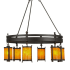Meyda Tiffany Beartooth 6 Light 54" Wide Ring Chandelier Custom / Hand Wrought Iron