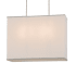Meyda Tiffany Quadrato 2 Light 20" Wide Linear Pendant Nickel
