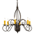 Meyda Tiffany Squire 6 Light 28" Wide Taper Candle Style Chandelier Custom
