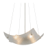Meyda Tiffany Crinkle 4 Light 26" Wide Abstract Pendant Brushed Nickel