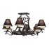 Meyda Tiffany Long Hand forged 6 Light 34" Wide Chandelier N/A