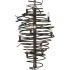 Meyda Tiffany Cyclone 9 Light 21" Wide Taper Candle Style Chandelier Timeless Bronze