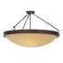 Meyda Tiffany Dionne 3 Light 30" Wide Semi-Flush Bowl Ceiling Fixture - Mahogany Bronze Finish Mahogany Bronze