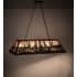 Meyda Tiffany Tall Pines 6 Light 48" Wide Linear Pendant Oil Rubbed Bronze