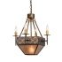 Meyda Tiffany Gironde 16" Wide Taper Candle Pendant Antique Copper