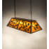 Meyda Tiffany Oak Leaf and Acorn 9 Light 54" Wide Linear Pendant Antique Copper
