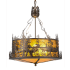 Meyda Tiffany Bass and Fisherman 4 Light 26" Wide Pendant Antique Copper