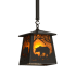 Meyda Tiffany Bear at Dawn 11" Wide Pendant Timeless Bronze