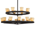 Meyda Tiffany Loxley Piedmont 20 Light 72" Wide Ring Chandelier Dark Roast