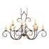 Meyda Tiffany Clifton 10 Light 48" Wide Taper Candle Style Chandelier Rust
