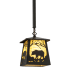 Meyda Tiffany Bear at Dawn 10" Wide Pendant Timeless Bronze