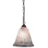 Meyda Tiffany Peacock Pate-De-Verre 11" Wide Pendant Mahogany Bronze